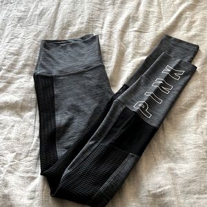 PINK, Black + Gray, High waisted yoga pants